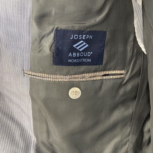 Loro Piana Sport Coat Blazer Men 44R Wool Silk Blend Grey 2 Button Joseph Abboud - Picture 4 of 16